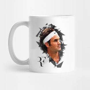 Roger Federer Abstract Mug